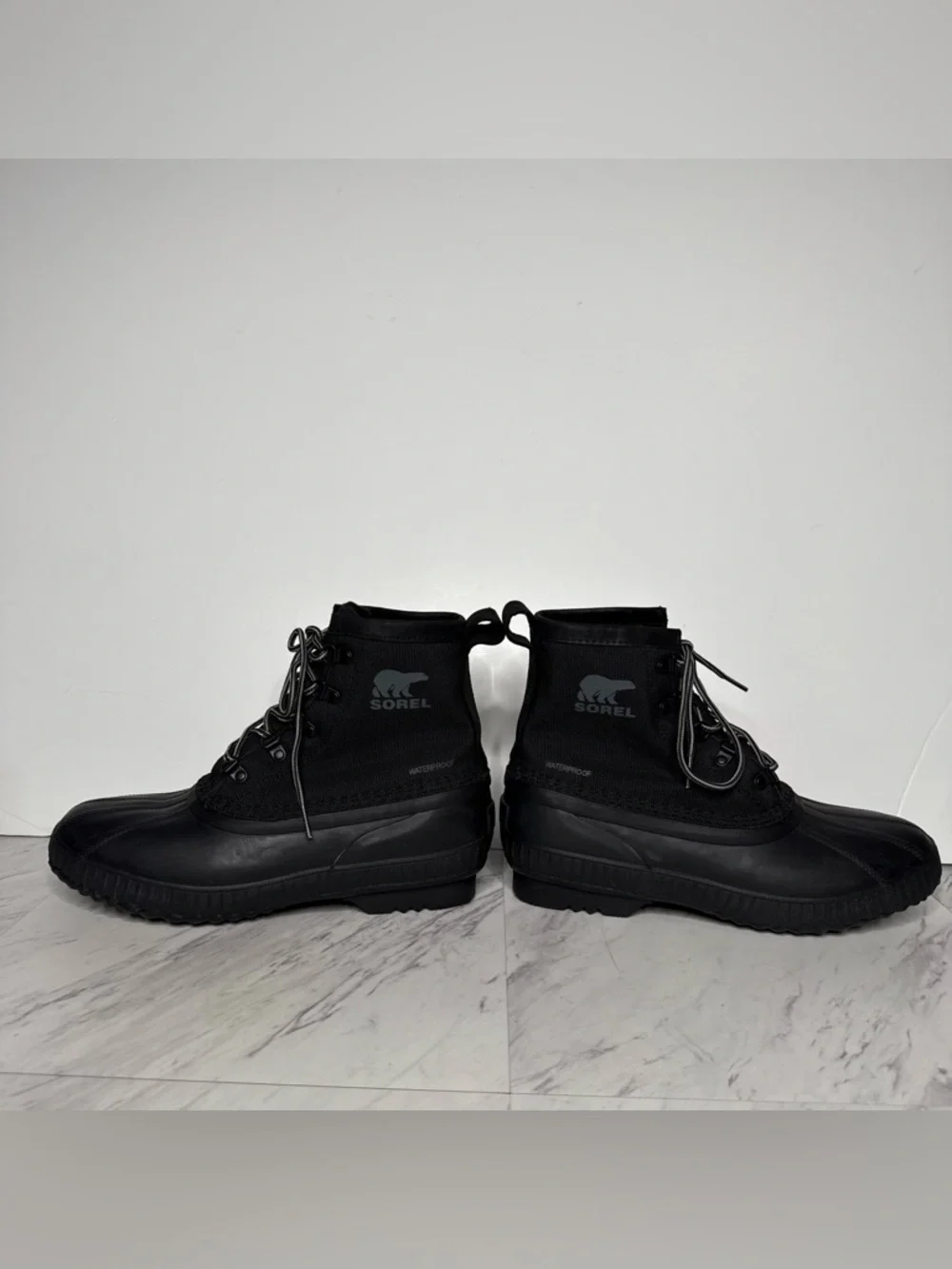 Sorel Cheyanne II Short Nylon Black Men’s Boot 9 1/2